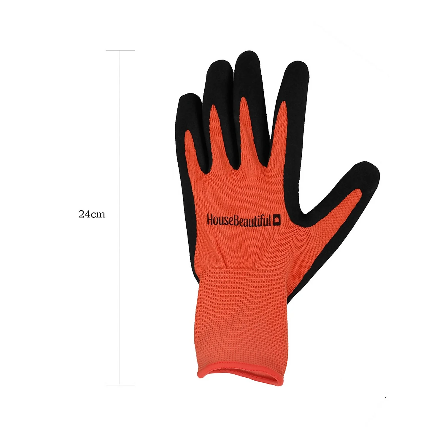 House Beautiful Gardening Gloves - Orange & Black - Image 2