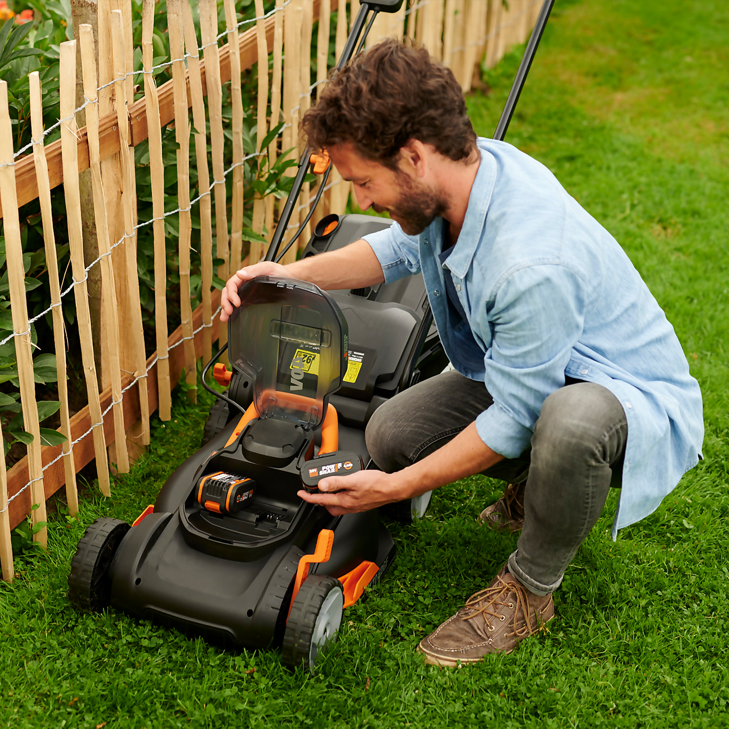 WORX 40V WG779E.1 Cordless Lawn Mower - 34cm - Image 3