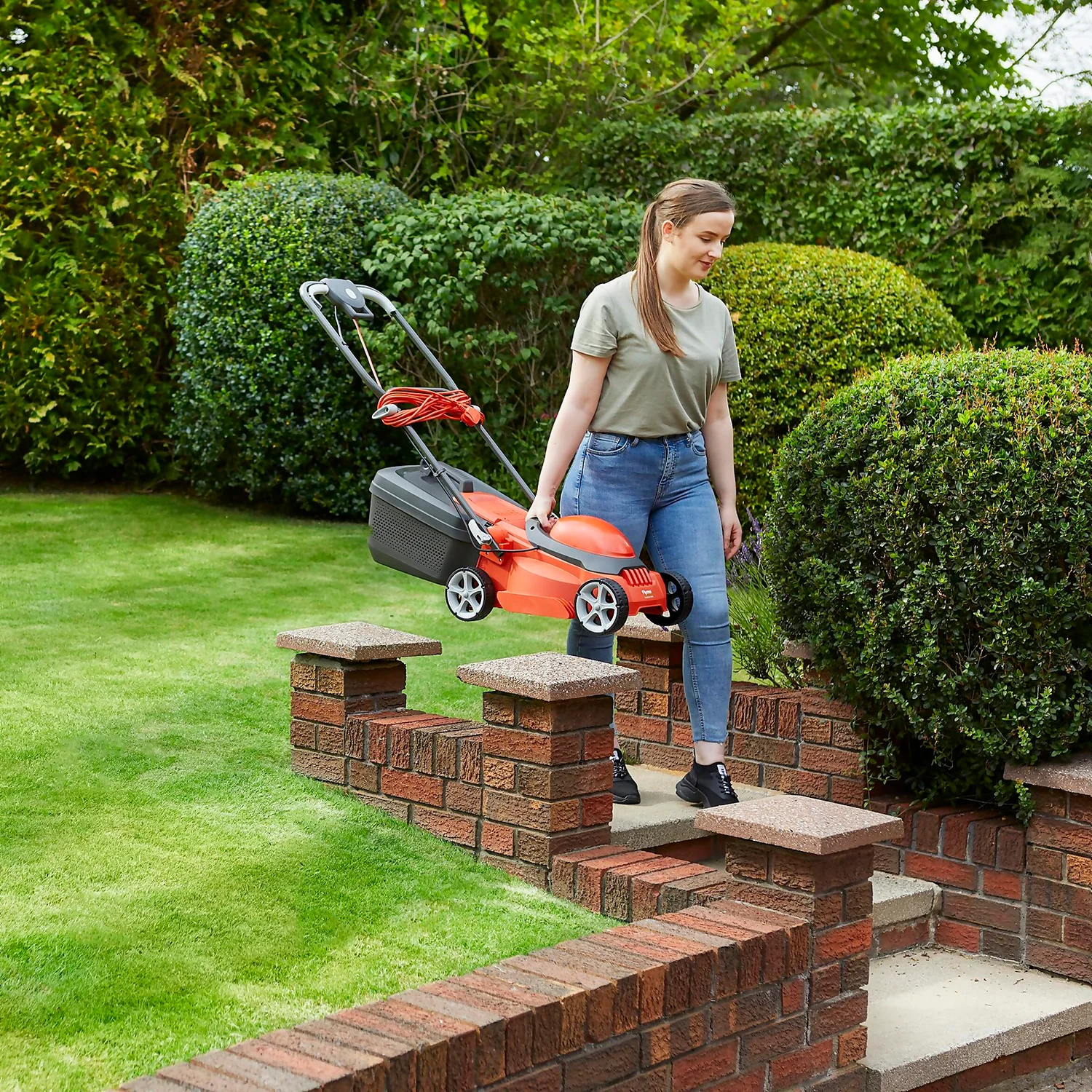 Flymo 1200W EasiStore 300R Electric Lawn Mower - 30cm - Image 6