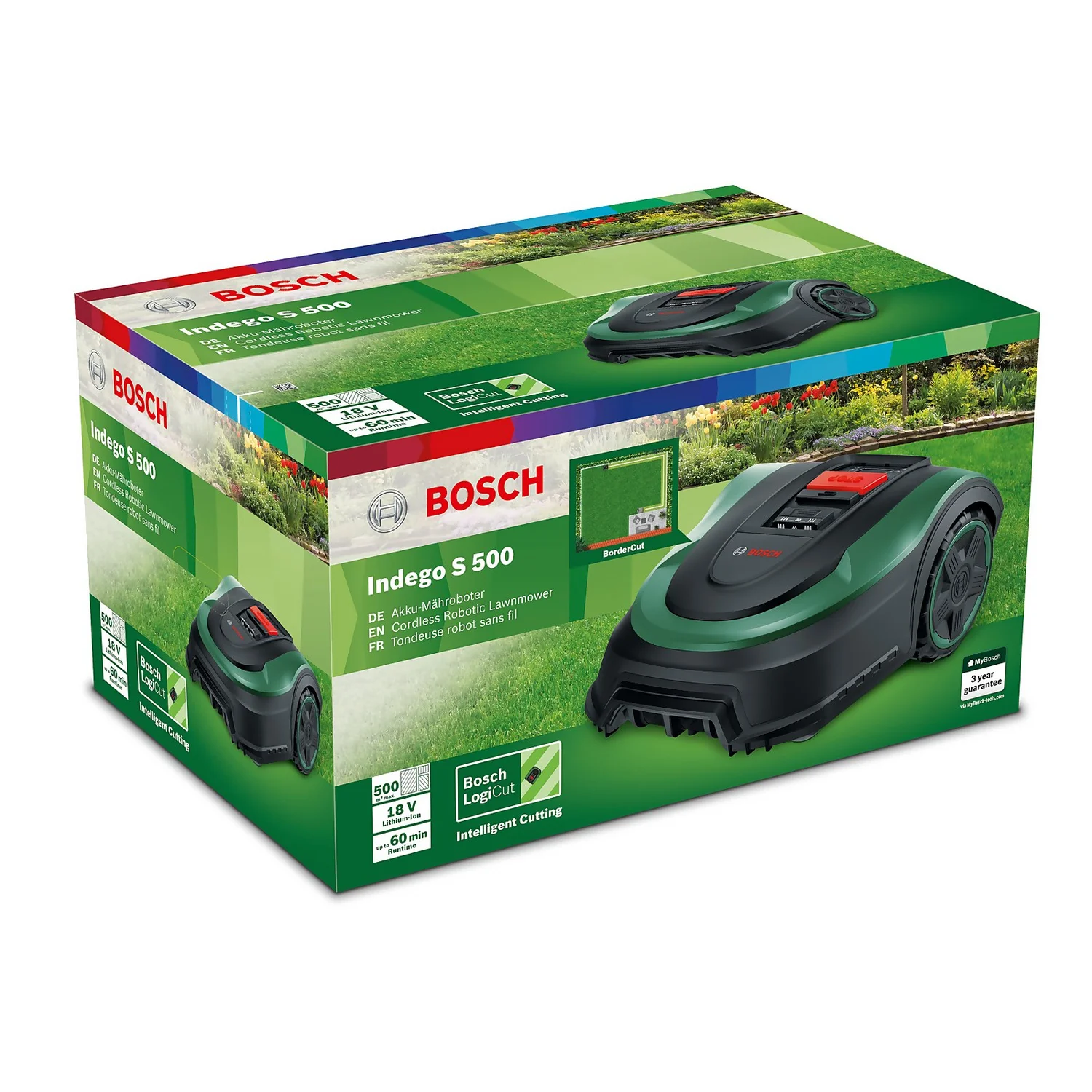 Bosch 18V Indego S 500 Robotic Lawn Mower - 19cm - Image 4